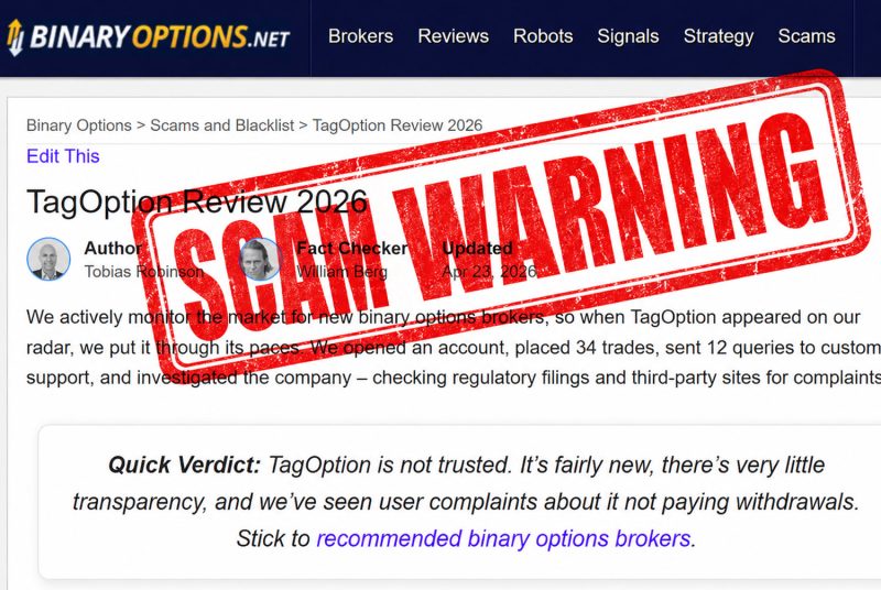 tagoption scam